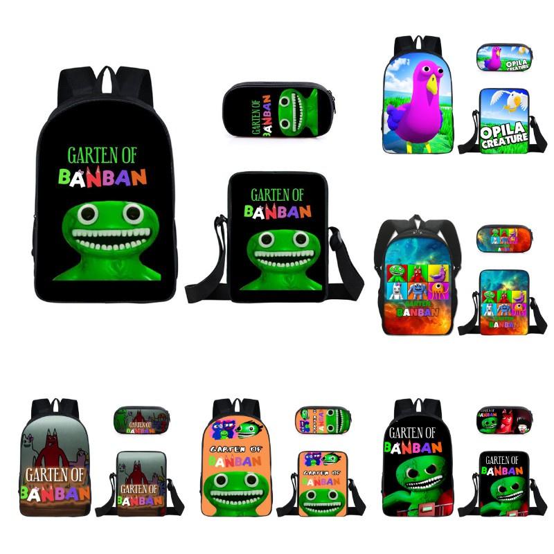 3 шт./компл. Рюкзак Garten Of Banban, наплечная сумка, пенал, студенческий школьный подарок