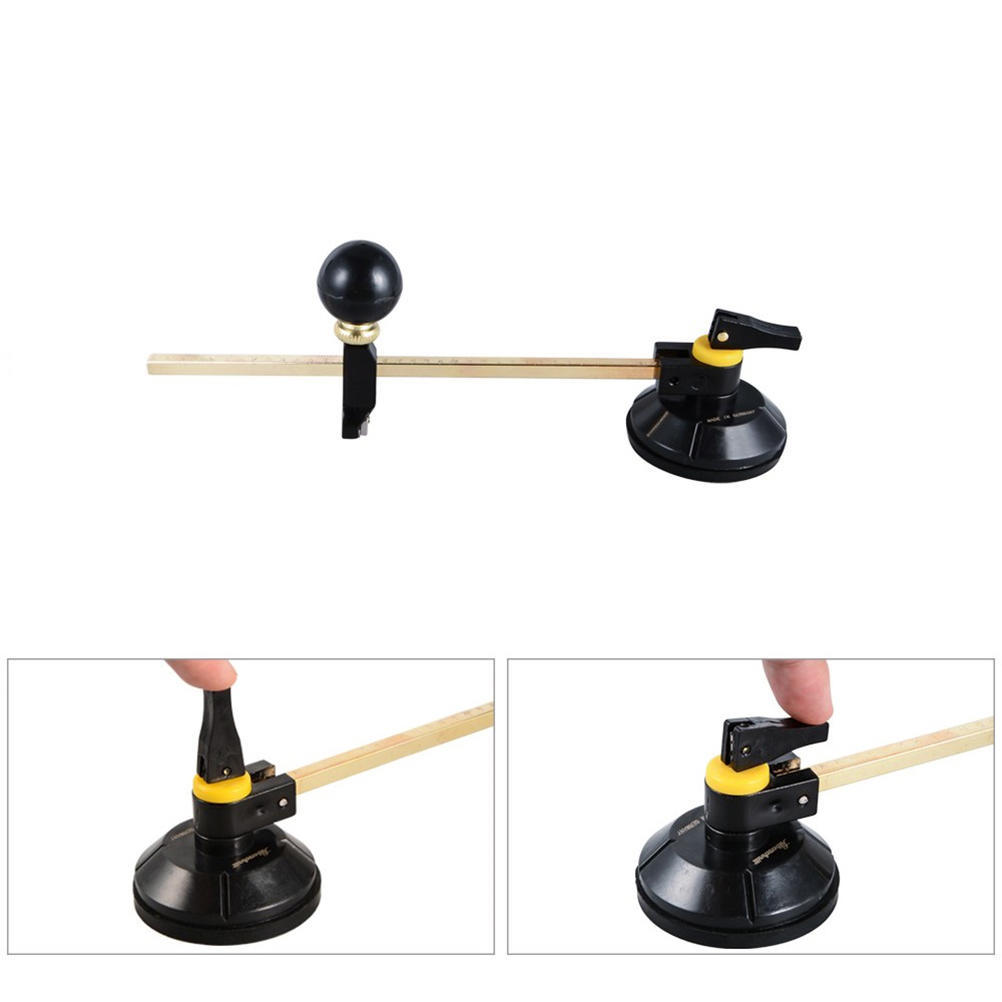 Стеклорез 40 см, 6 колесных компасов, круговая резка с кругом на присоске