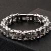 13MM Bicycle Bike Chain Bracelet for Men In Stainless Steel Rock and Roll Men's Jewellery Accessories On Hand Wrist Bracelets