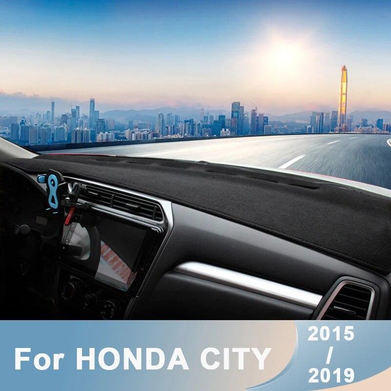 Для Honda City Grace 2015-2017 2018, коврики для приборной панели автомобиля, избегайте света, коврик для инструментов, платформа, настольные ковры, аксессуары