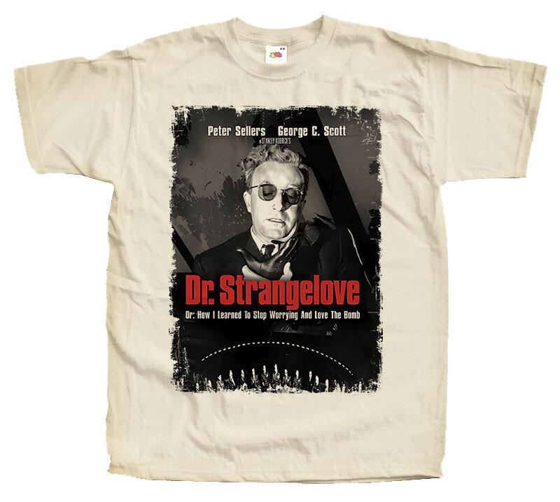 Unisex shirt Cotton Oversize Large Size Dr. Strangelove T SHIRT Tee V4 S Kubrick Poster Black White sizes S - 5XL