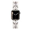 Женский золотой браслет для Apple Watch Band 11 10 46мм 9 8 Ultra 3 49мм SE 6 41 45мм 38/42мм 44 40мм Ремешок Металлический Кожаный Браслет