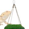 Natural Hamster Sleep Bed Round/Square Shape Foraging Mat Toys Bird Swing Mat Reptile Cage