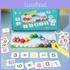 Wooden Caterpillar Counting Bead Puzzle For Child Parent Interaction