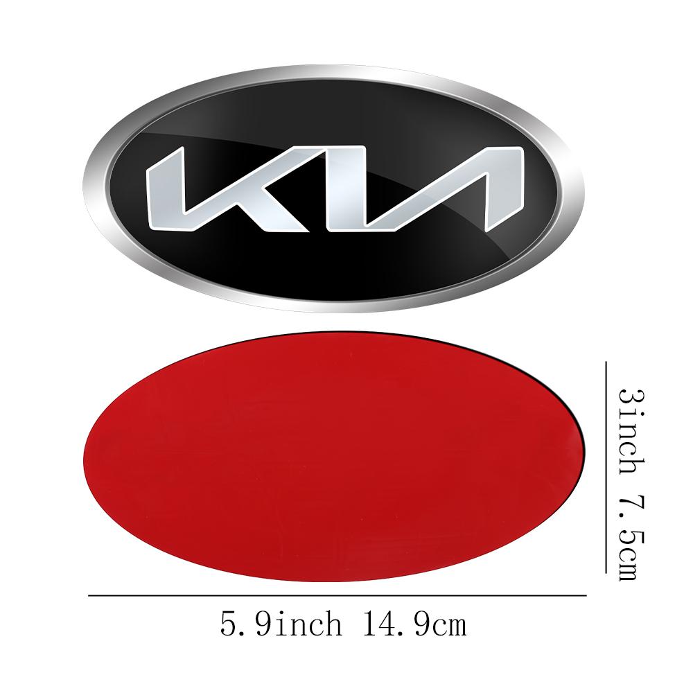 AABIU1 Car Front Hood Emblem Rear Badge Logo Sticker For KIA Sportage Ceed Sorento Cerato Optima Picanto Rio Soul K5 Stonic Niro Forte
