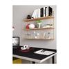Demounted 3-Wall Wall Shelf Decorative Kitchen Bathroom Shelf Bookcase