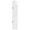 Cabinet Set 2 pcs High Gloss White Particleboard