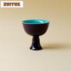2pc/lot Grape Purple High Foot Teacup Retro Tea Bowl Set Of Cups Tea-tasting Smelling Cup Chazhan Master Cups Tea Services 78ml