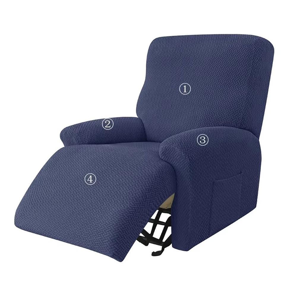 Solid Color Recliner Sofa Covers Stretch Fabric T Jacquard Cover New Couch Slipcovers