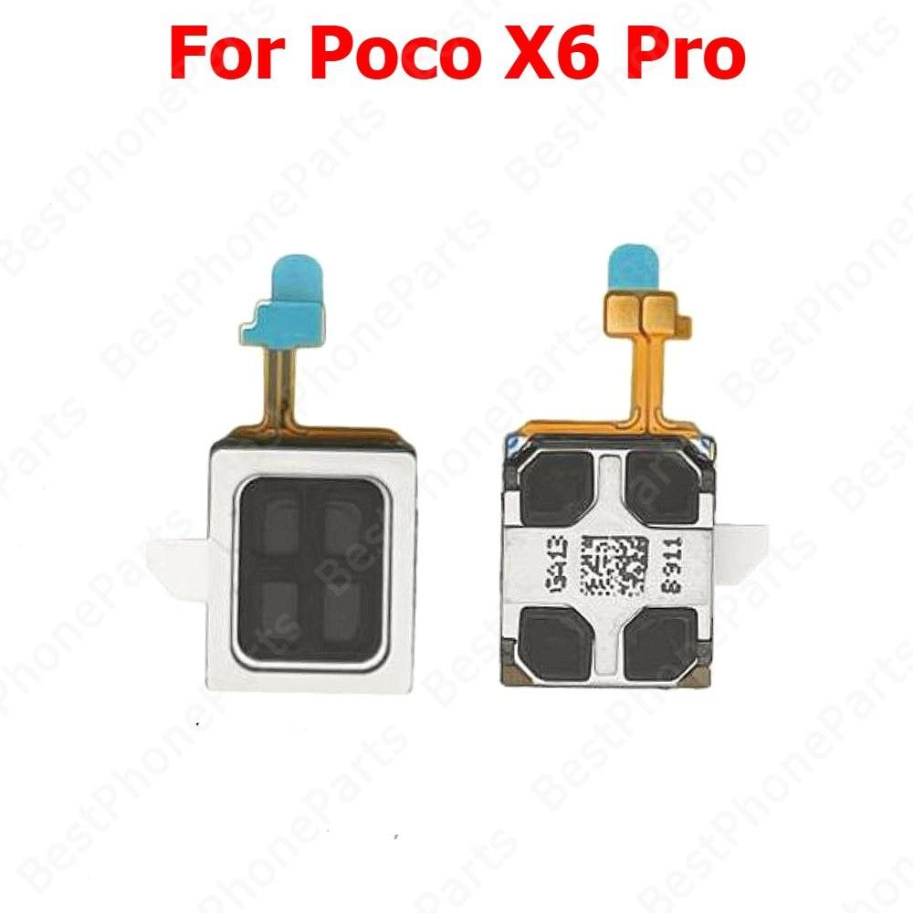 Top Ear Speaker For Xiaomi Poco X6 Pro PocoX6 X6Pro Earspeaker Earphone Sound Earpiece Mobile Phone Replacement Parts