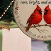 Red Birds Christmas Ornaments Round Acrylic Red Bird Hanging Ornaments for Christmas Tree Friendship Keepsake for Best Friends Sisters Soulmates
