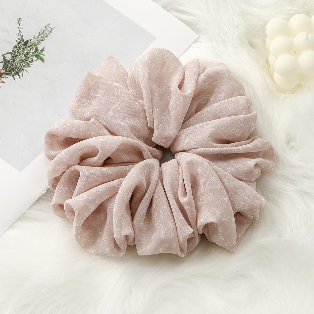 Модные мусульманские резинки для волос с принтом, большие премиальные оверсайз, Малайзия, шифон, большой размер, мусульманские резинки для хиджаба