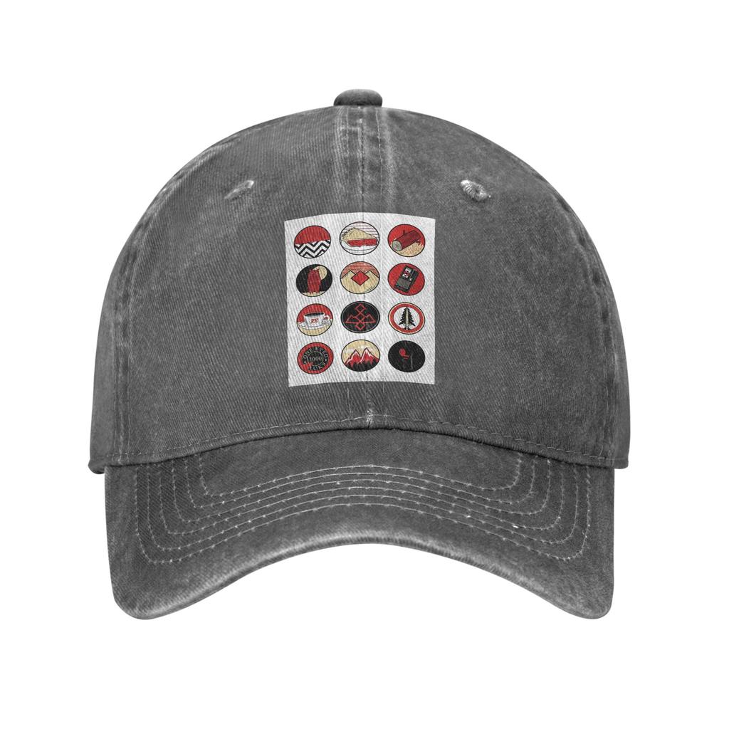 Twin Peaks Red Room Denim Fabric Cap Casual Baseball Caps Adjustable Hat Summer Unisex Baseball Hats
