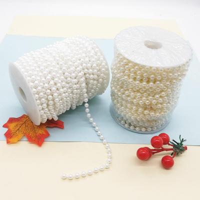 Жемчужная цепочка из АБС-пластика, 6 мм, для DIY-одежды, домашнего декора, свадебных и праздничных аксессуаров