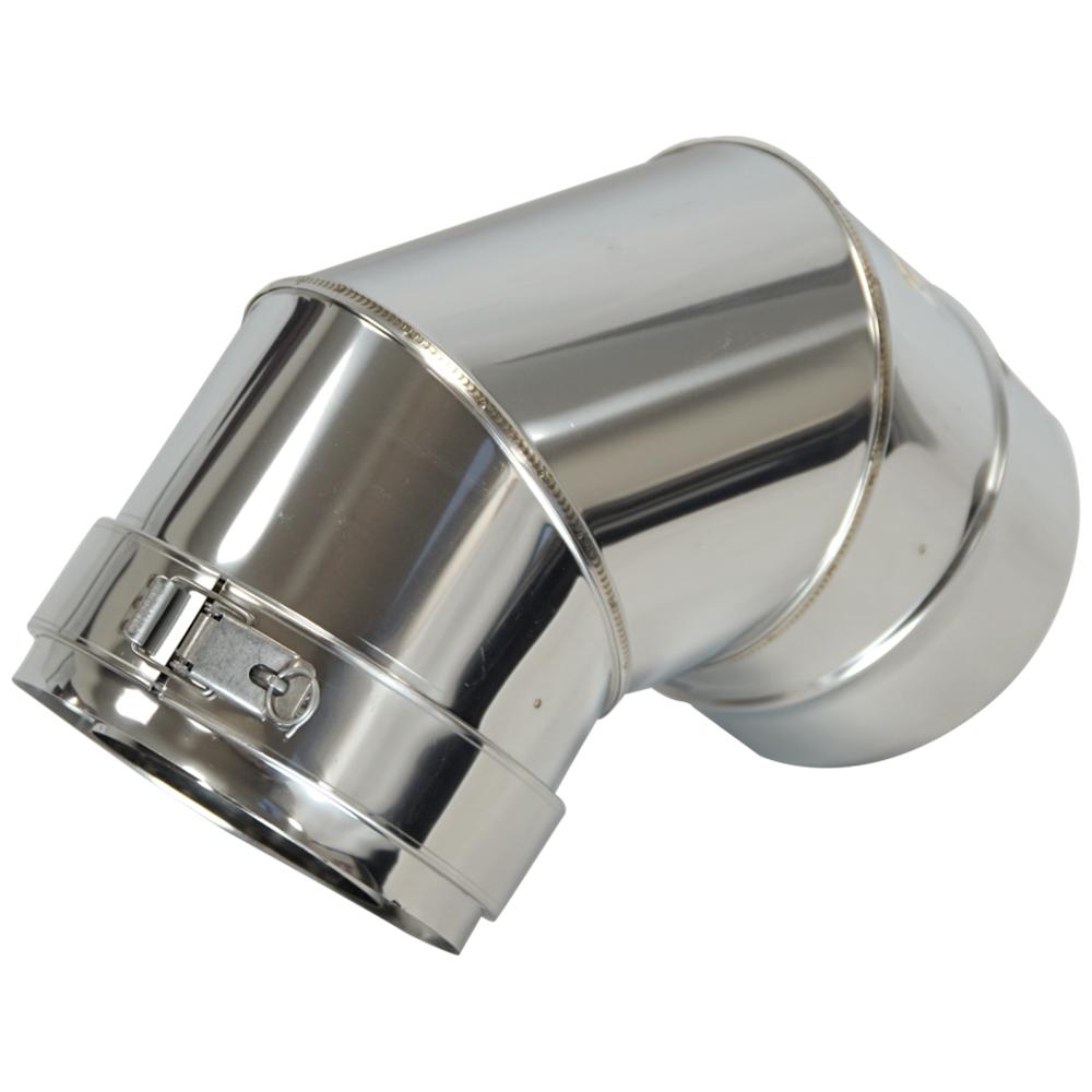 Коаксиальное колено 90° Ø 130/200