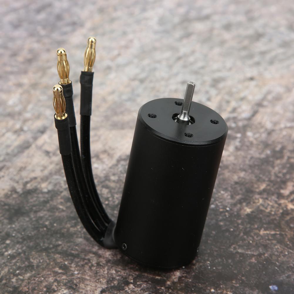 Surpass 3660 Водонепроницаемый 4-полюсный Бесколлекторный Двигатель Запасная Часть для Радиоуправляемой Машины (черный)3300КВ