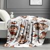 Cartoon comics Print Blanket - Soft & Comfortable, for Bedroom, Travel, Sofa, Home Decoration - Birthday Christmas Gift for Friend