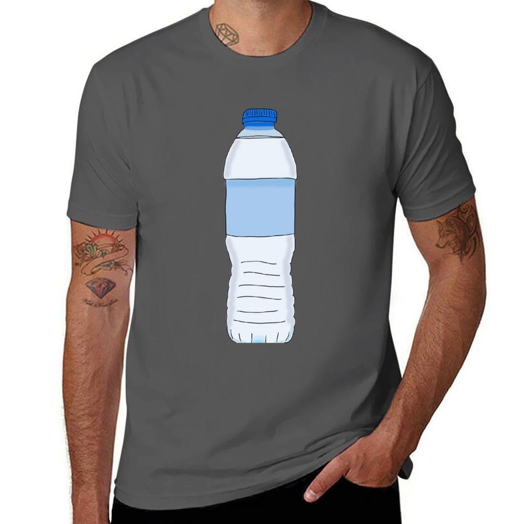 A Water Bottle Tshirt Street Fashion Casual Tee Shirt