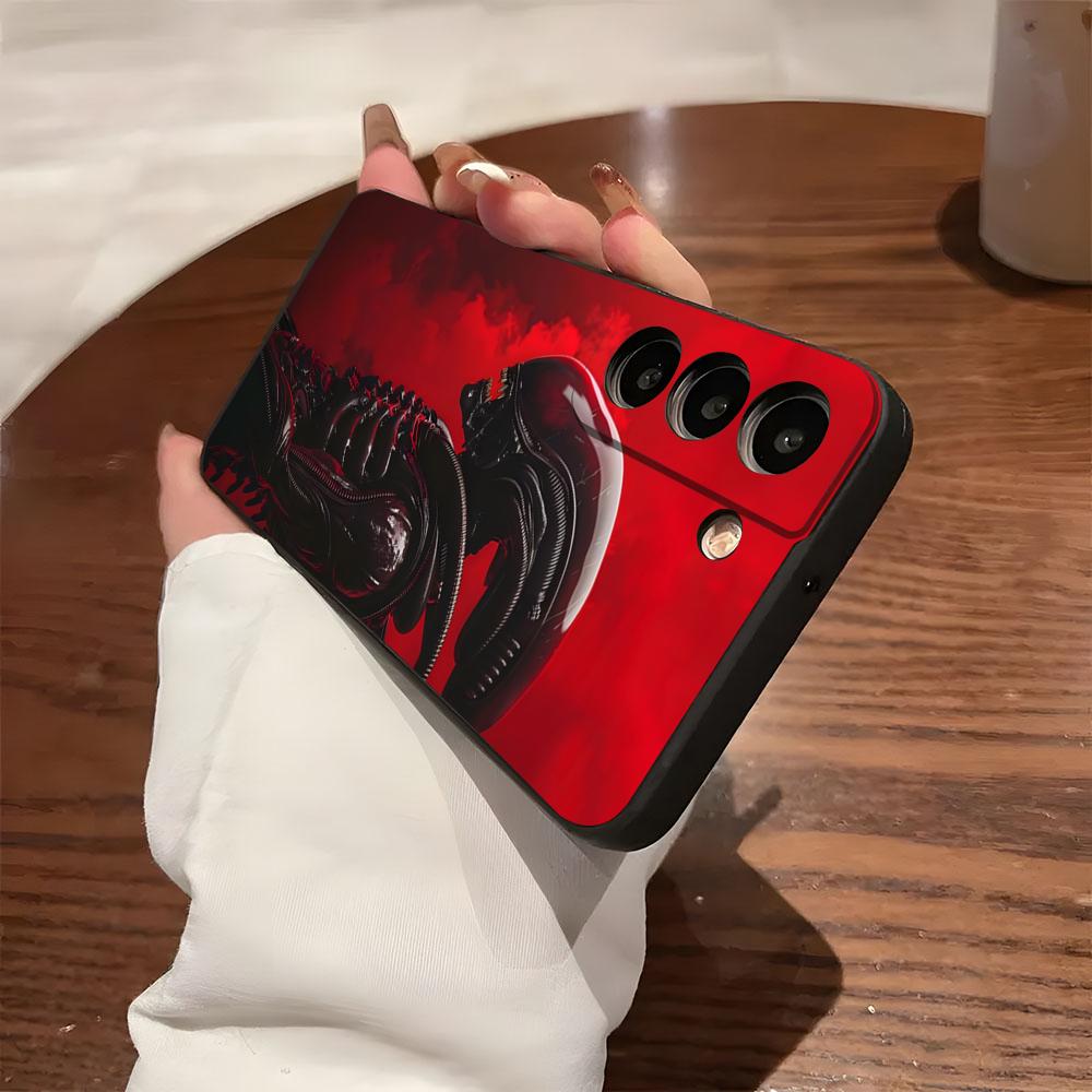 Чехол для телефона Космический Хоррор Фильм Чужой Для Samsung S26 S25 S24 FE S23 S22 S21 Plus S20 Ultra Note20Ultra Черный Мягкий Корпус