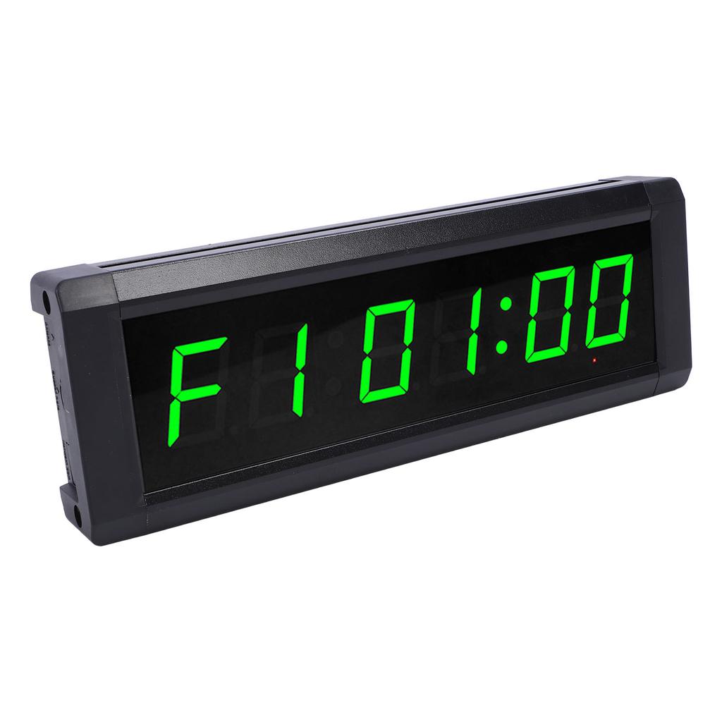 Digital Wall Clock 7 Color Timer Function 6 Digits Electric Wall Clock with Remote Control for Living Room Bedroom Kitchen