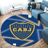 Boca Juniors Round Area Rug,Carpet Rug for Living Room Bedroom Sofa Playroom Decor,Non-slip Floor Mat