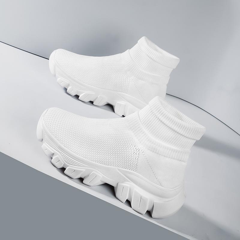 HOHO FAIR Socks Sneakers Women Athletic Shoes Mens Breathable High Top Running Shoes