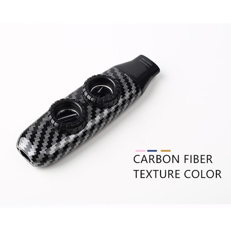 Музыкальный инструмент Казу с двумя отверстиями, Легкий Прочный Зернистый Дизайн, Практический Казу для Аккомпанемента Гитаре Укулеле