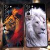 Чехол Лев для Samsung Galaxy S24 S23 S22 S20 S21 FE Ultra S24 S23 S10 S10E S9 S8 Plus 5G Силиконовый Чехол для Телефона Fundas Capas