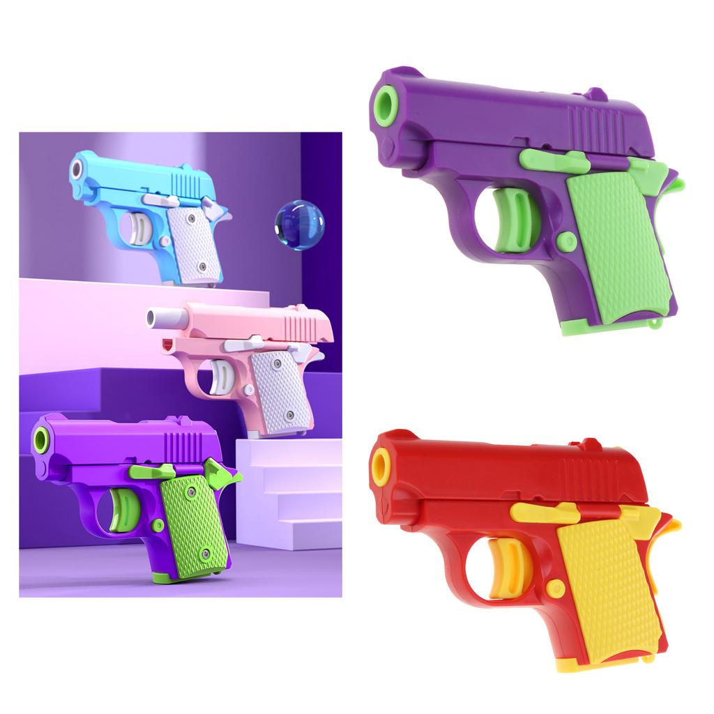 Gravity Fidgets Guns Toy Mini 3D Print Carrot Pistol Stress Toy Playful Entertainment Toy for Adult Kids HandTherapy