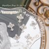 Интернет-знаменитость Флэш Трехмерное Крест-Сердце Украшение для Ногтей Алмазный Бор для Ногтей Супер Флэш Сплав Украшение для Ногтей