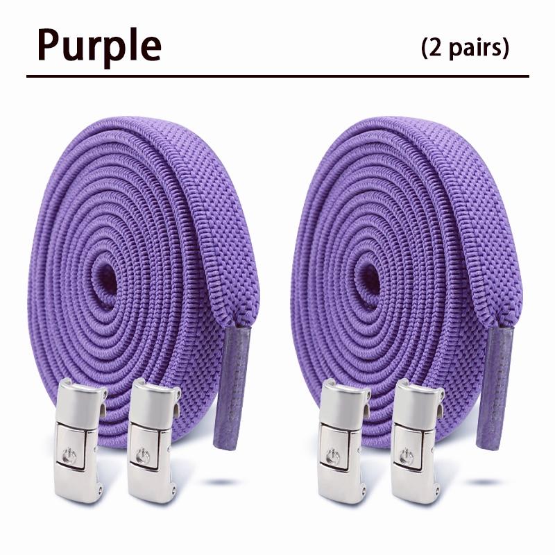 2 пары шнурков 8 мм без завязывания, шнурки с кнопочным замком без завязывания, эластичные шнурки для кроссовок, детские, взрослые, расширенные плоские шнурки для обуви