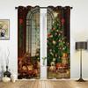 Christmas Snowflakes Window Curtains Decor for Home Bedroom Kitchen Living Room Christmas Ornament Xmas Gifts Navidad Natal