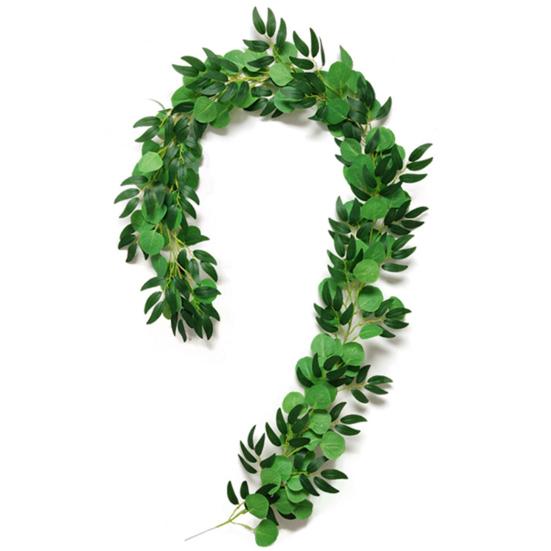 Искусственный эвкалиптовый венок озеленения растений лозы для домашнего свадебного декора сада