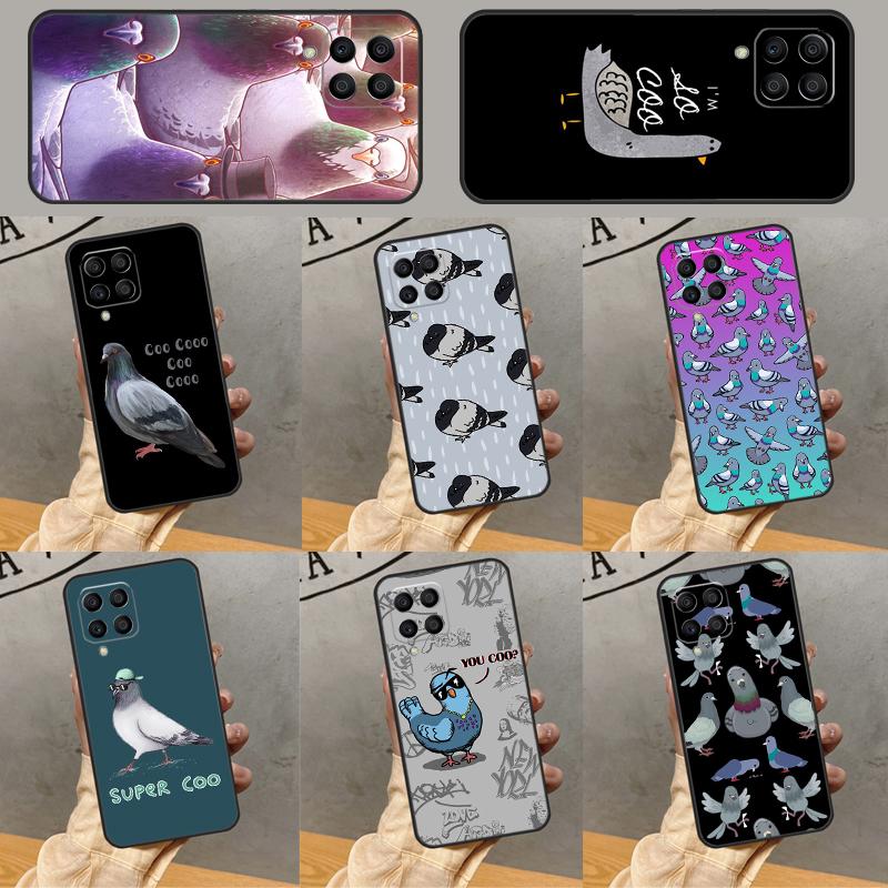 Голуби Птицы Стая Для Samsung Galaxy M53 M33 M32 M16 M06 M12 M55 M15 M35 M14 M34 M54 M11 M21 M31 M13 M52 Чехол