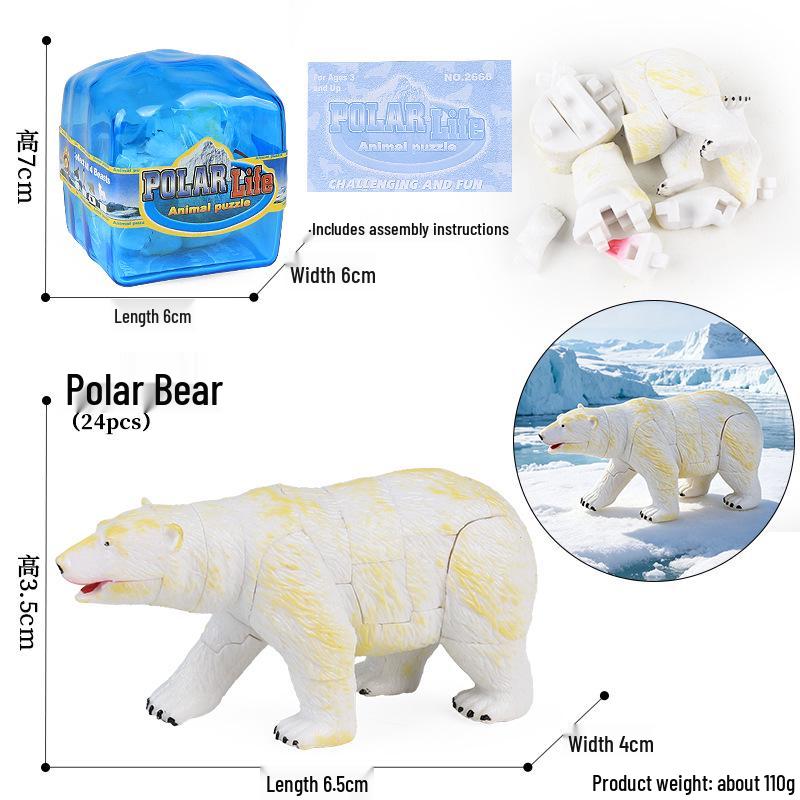 4D Stereo DIY Animal Model Kit: Eagle, Scorpion, Gecko, Rattlesnake, Spider, Lizard, Squirrel, Hedgehog