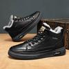 Male Winter Sneaker Shoes Lace Up Platform Men's Snow Sport Boots Casual High Quality Comfortable Fashion Brands New In Fleece