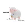 18pcs Miniature Animal Mini Sheep Resin Ornament For Fairy Garden Bonsai Succulent Decor Cake Topper Micro Landscape Accessory