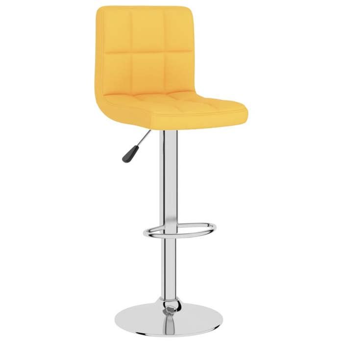 VidaXL Bar Stool Pub Seat Swivel Bar Chair Counter Stool Bistro Seat Home Interior Yellow 334236