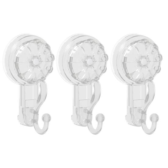 1/2/3/4Pcs Transparent Suction Cup Hooks Strong Load-bearing Easy To Install Removable Heavy