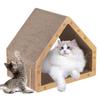 Vertical Cat Scratching Board House Double-Sided Cat Scratcher Board for All Sizes Cats Easy Installation Pet Sleeping House