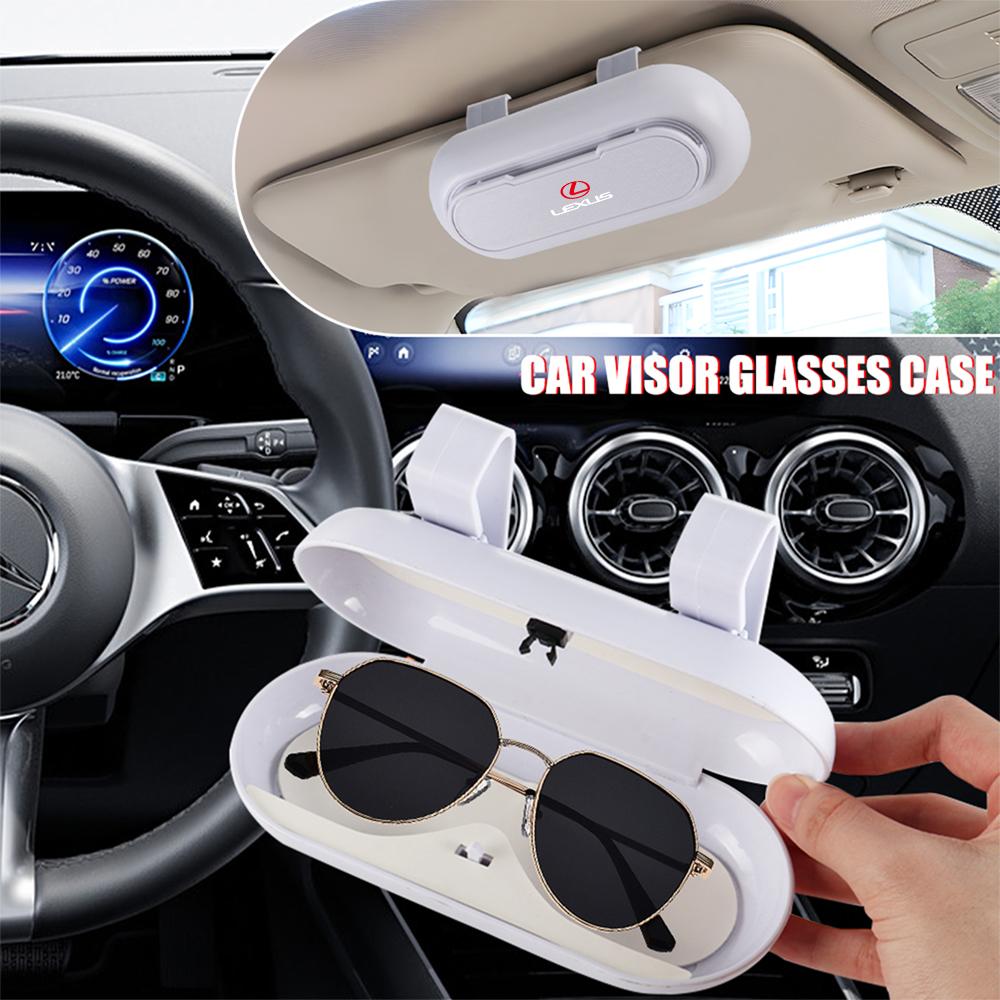 ITLD5 Car Sun Visor Glasses Case Pressure Cover Storage Box Auto Accessories For Lexus CT200h F Sport IS RX NX ES LS GS UX IS250 IS300