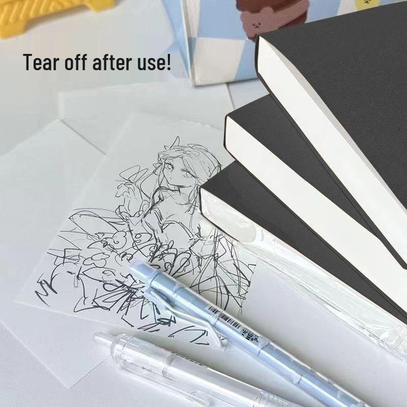 Портативный блокнот A6 для набросков и заметок - Отрывные листы для заметок и рисунков