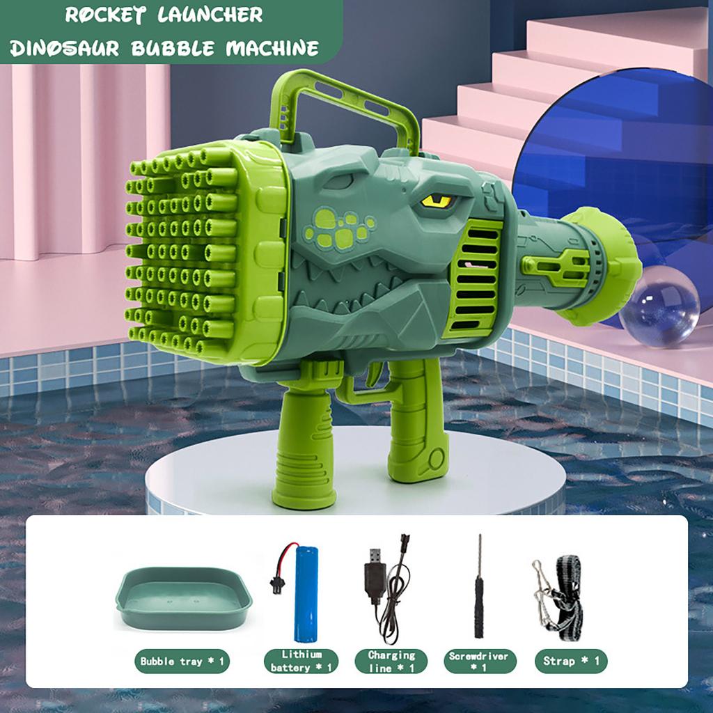 (orchis)Bubble Machine Rocket 29 Hole Automatic Soap Bubble Machine Outdoor Toy For Boys Birthday Gifts Wedding Party Children Summer Gift