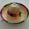 Puppy Cat Straw Woven Sun Hat Cap Mexican Sombrero Cute Adjustable Dogs Costume Pet Supplies