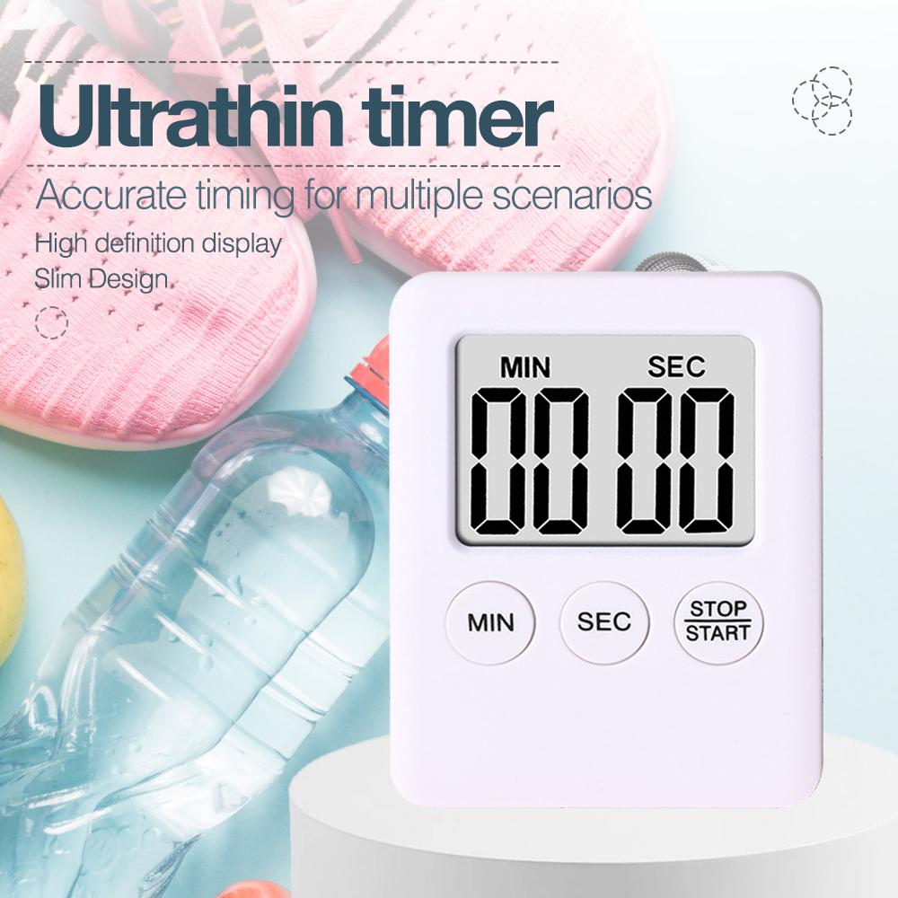 Kitchen Cooking Timers Magnetic LCD Digital Screen Timer Alarm Clock Loud for Cooking Baking Sports Games
