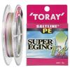 Плетеный шнур TORAY, Морской шнур PE Super Eging F4, 150м, 1.0, 15lb, 5кг, 4 пряди, 3 цвета