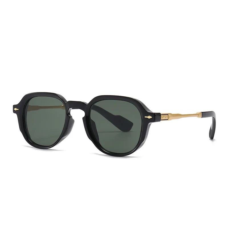 SHAUNA Ретро овальные солнцезащитные очки женские с заклепками градиентных оттенков UV400