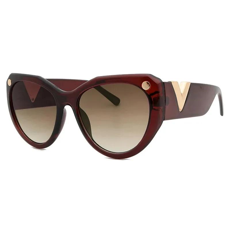 Винтажные Роскошные Солнцезащитные Очки Оверсайз Для Женщин Мужчин Классическая Мода Ретро Квадратные Леопардовые V-образная Оправа Солнцезащитные Очки Очки Защитные Очки