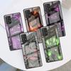 Стеклянный чехол для Samsung Galaxy A52 A71 A50 A51 A70 A21s A31 A72 A10 A12 A30 A22 5G Чехол для телефона Аниме Клинок, рассекающий демонов