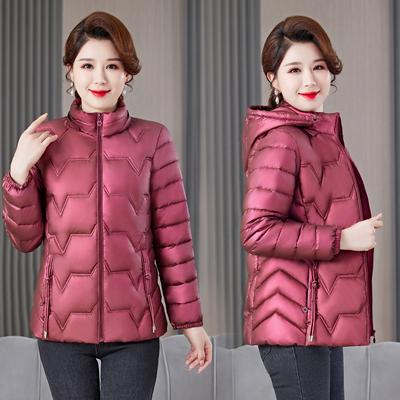 Пуховик 2025 зимняя одежда больших размеров женская короткая хлопковая куртка с капюшоном теплая маленькая стеганая куртка